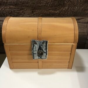 Handcrafted Wooden Treasure Chest Bank